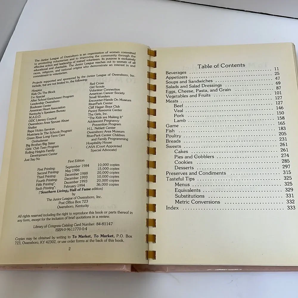 LOT OF TWO VINTAGE JUNIOR LEAGUE‎ SOUTHERN COOKBOOKS